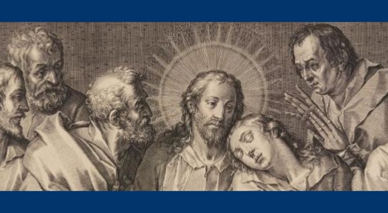 Image of a ink drawing of the last supper
