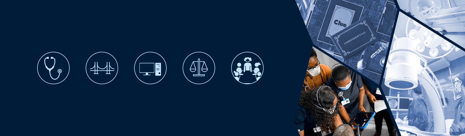 Hero Image with Icons Representing Medical Software and AI
