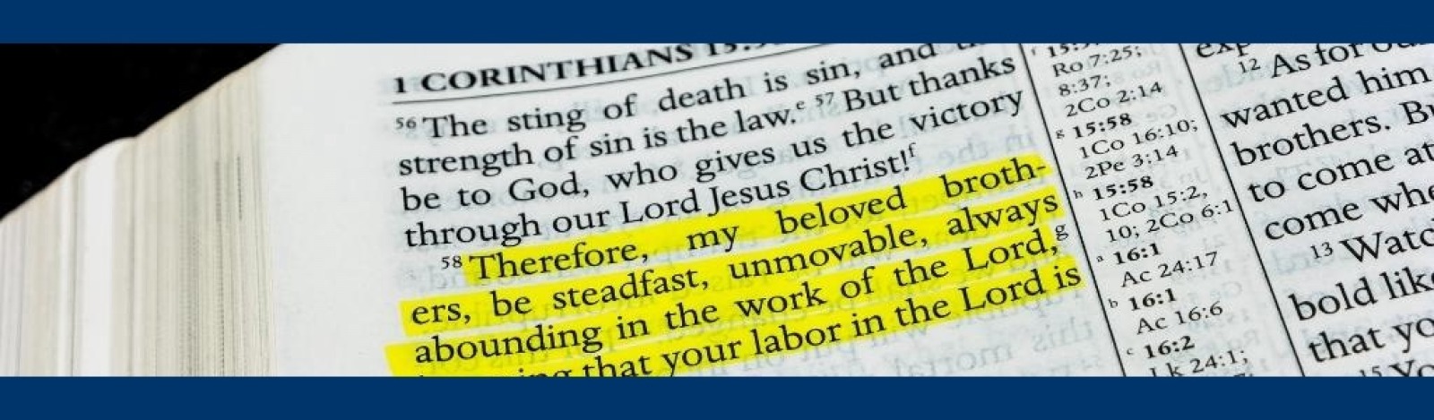 Highlighted image of a bible page with a highlighted passage