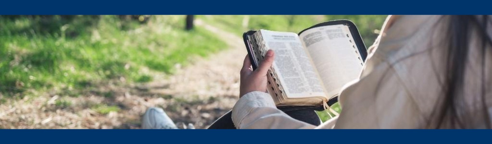 Close up of a Bible that someone is reading