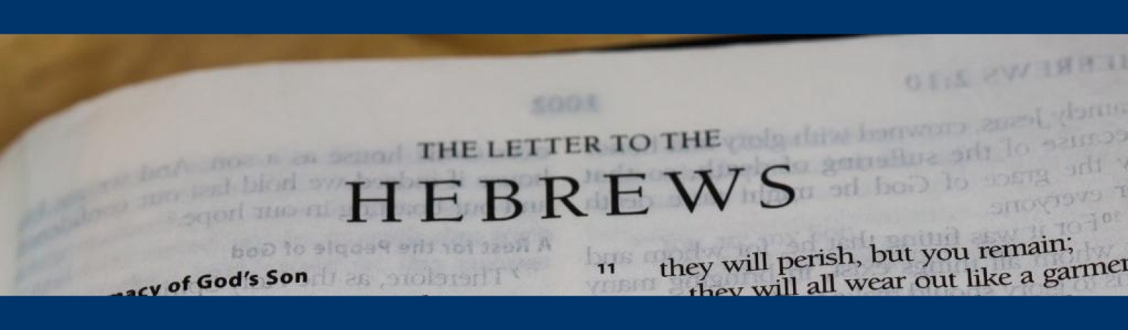 The letter to the Hebrews