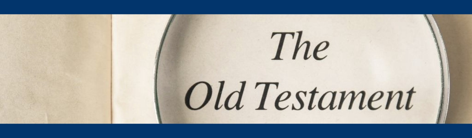 Image of a plate that says The Old Testament
