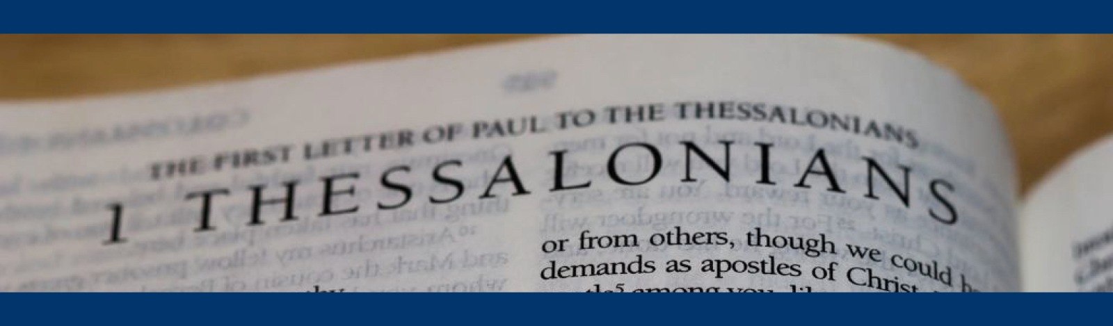 Image of a book open to the Thessalonians