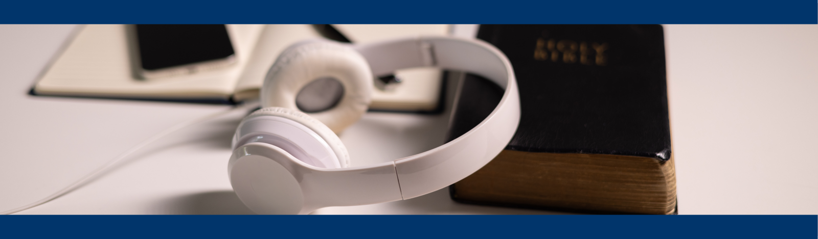 Headphones and a bible