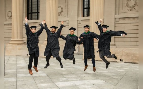 PA School Grads Jumping for Joy
